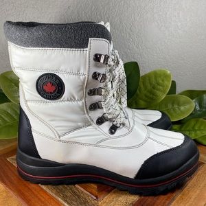 Cougar Canada White Waterproof Chamonix Snow Boots